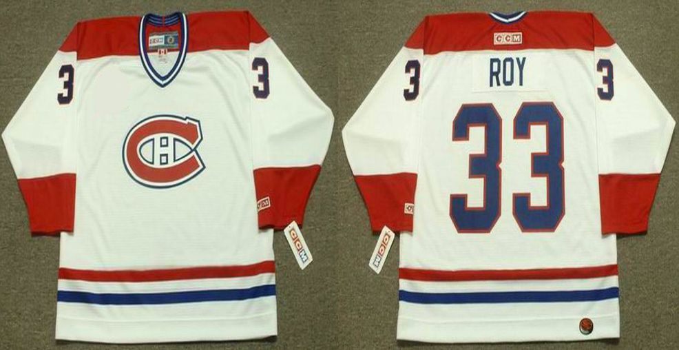 2019 Men Montreal Canadiens #33 Roy White CCM NHL jerseys